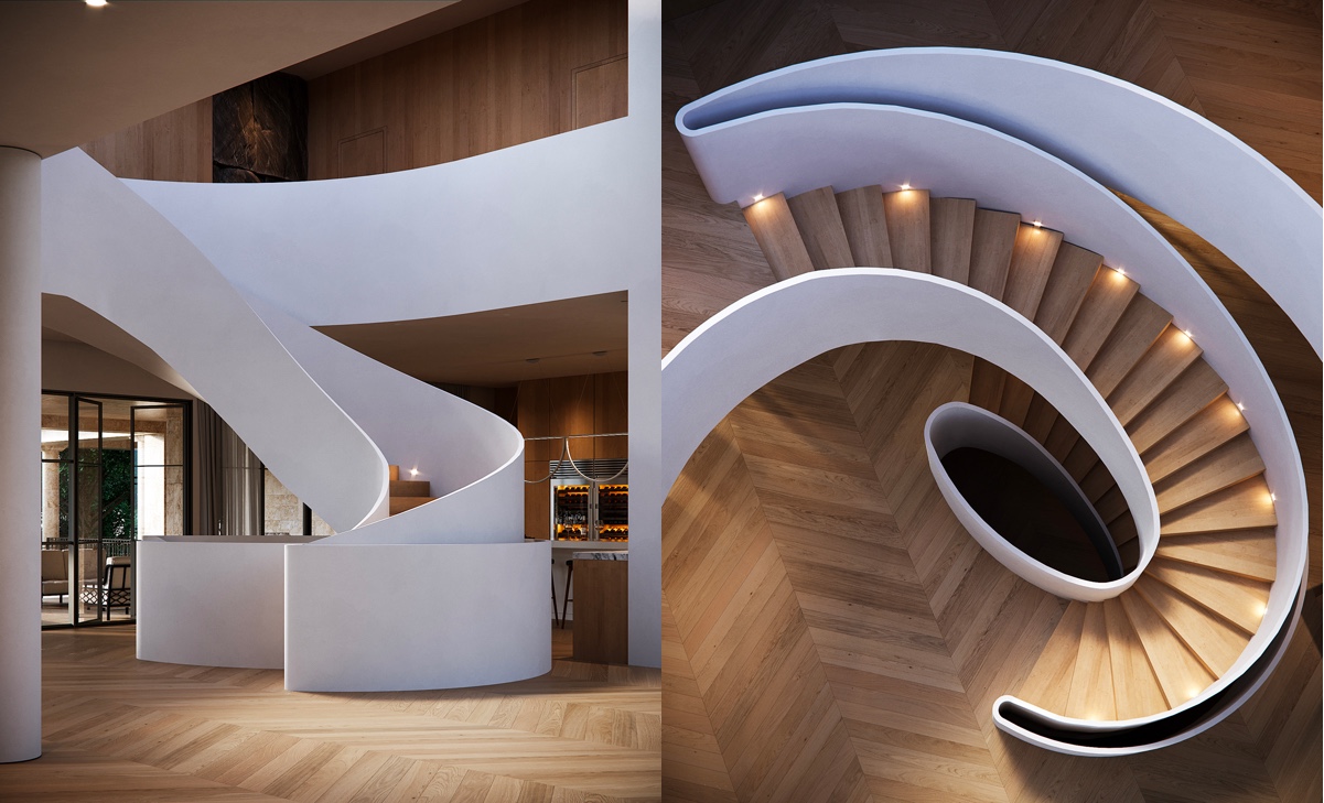 造型楼梯设计,楼梯踏步设计与造型图