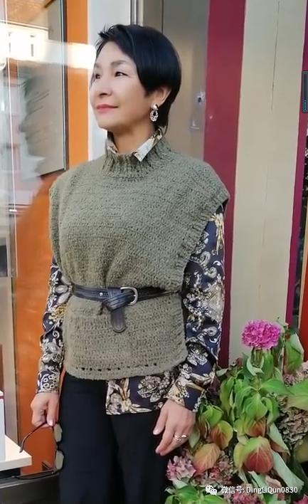 中老年人女冬季针织衫教程,针织中老年女装新款