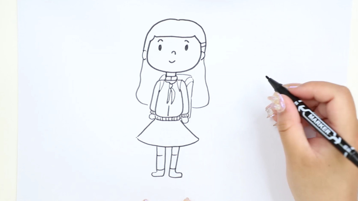 人物怎么画小学生