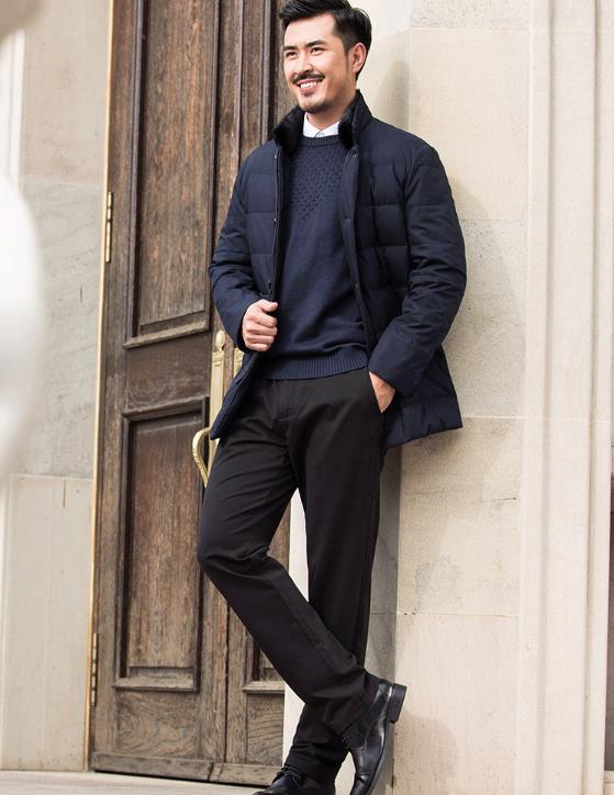 中年男人冬季怎么穿既保暖又时尚,秋冬季中年男士羽绒服搭配