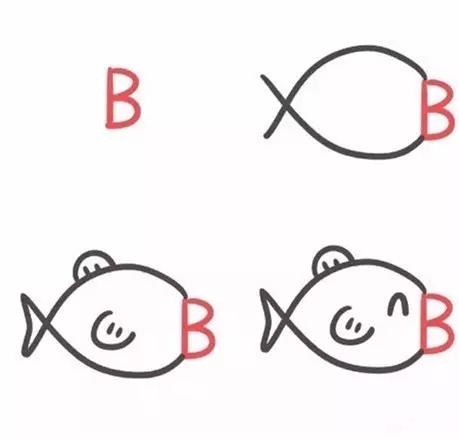 26个字母趣味简笔画完整版,字母简笔画26个字母简单又好看