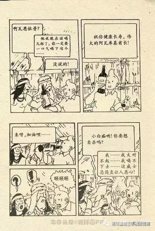 丁丁历险记之丁丁在刚果,丁丁历险记丁丁被石头绊倒