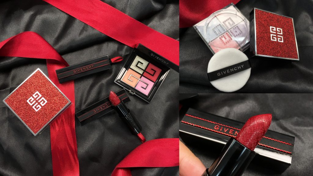 优雅漆黑透出闪亮红色星沙，纪梵希2019「红色霓光」限量圣诞彩妆