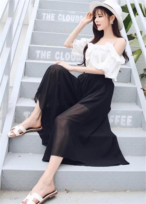 直筒牛仔裤裙穿搭夏季,仙气飘飘的显瘦仙女裙裤推荐