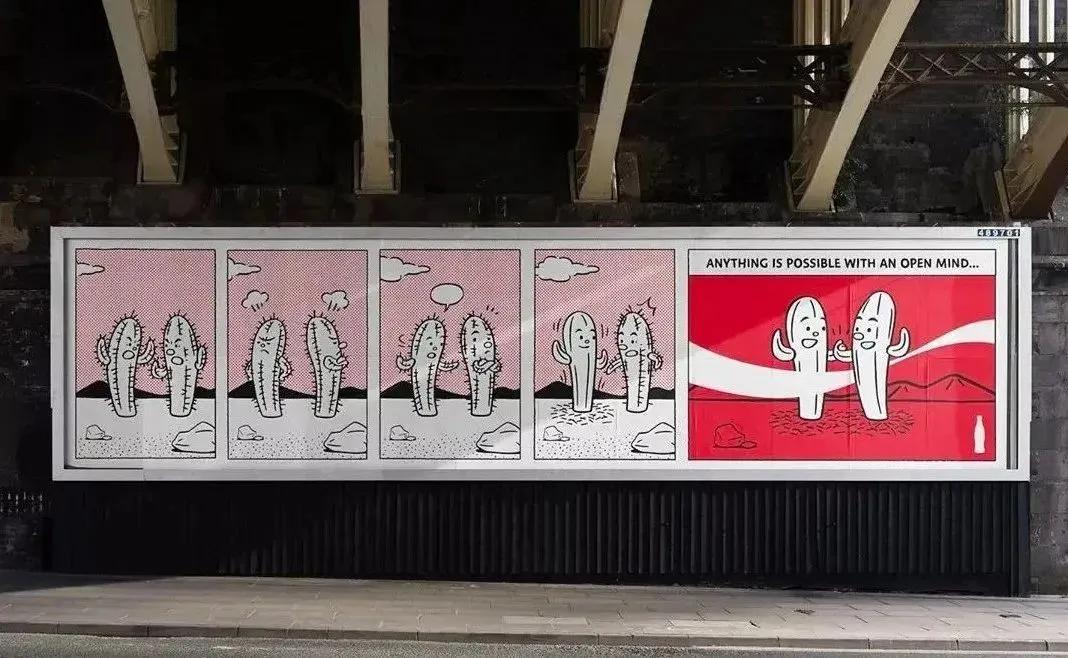 可口可乐全球户外广告创意,带有创意的可口可乐广告