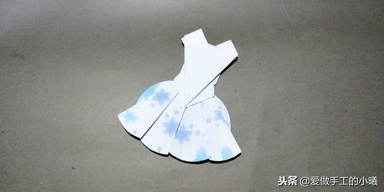 芭蕾鞋子怎么折纸教程图解,芭蕾舞裙子折纸教程