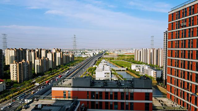 上海青浦区美景图片,航拍青浦全景视频