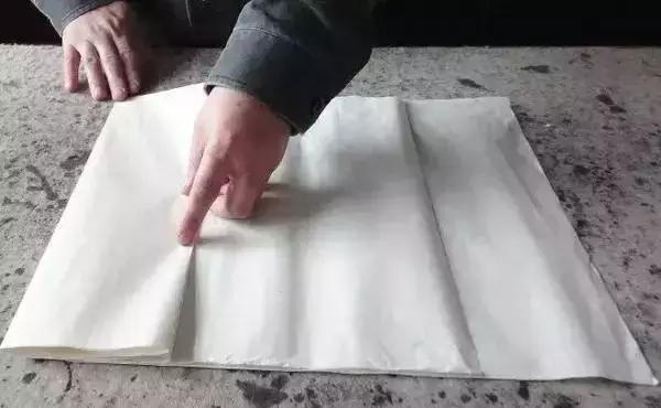 书法对联折纸方法图解,四个字书法折纸方法