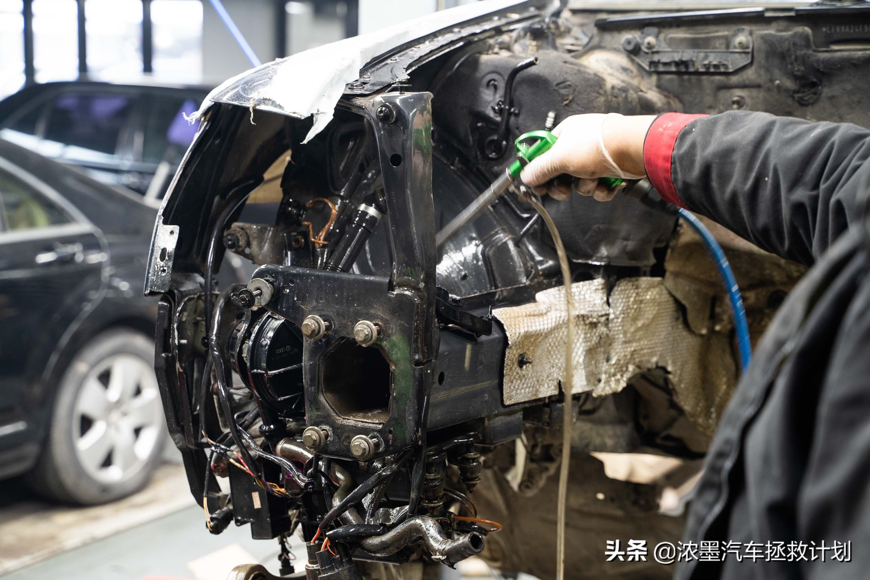 奥迪a6发动机大修全过程,翻新奥迪a6大修发动机