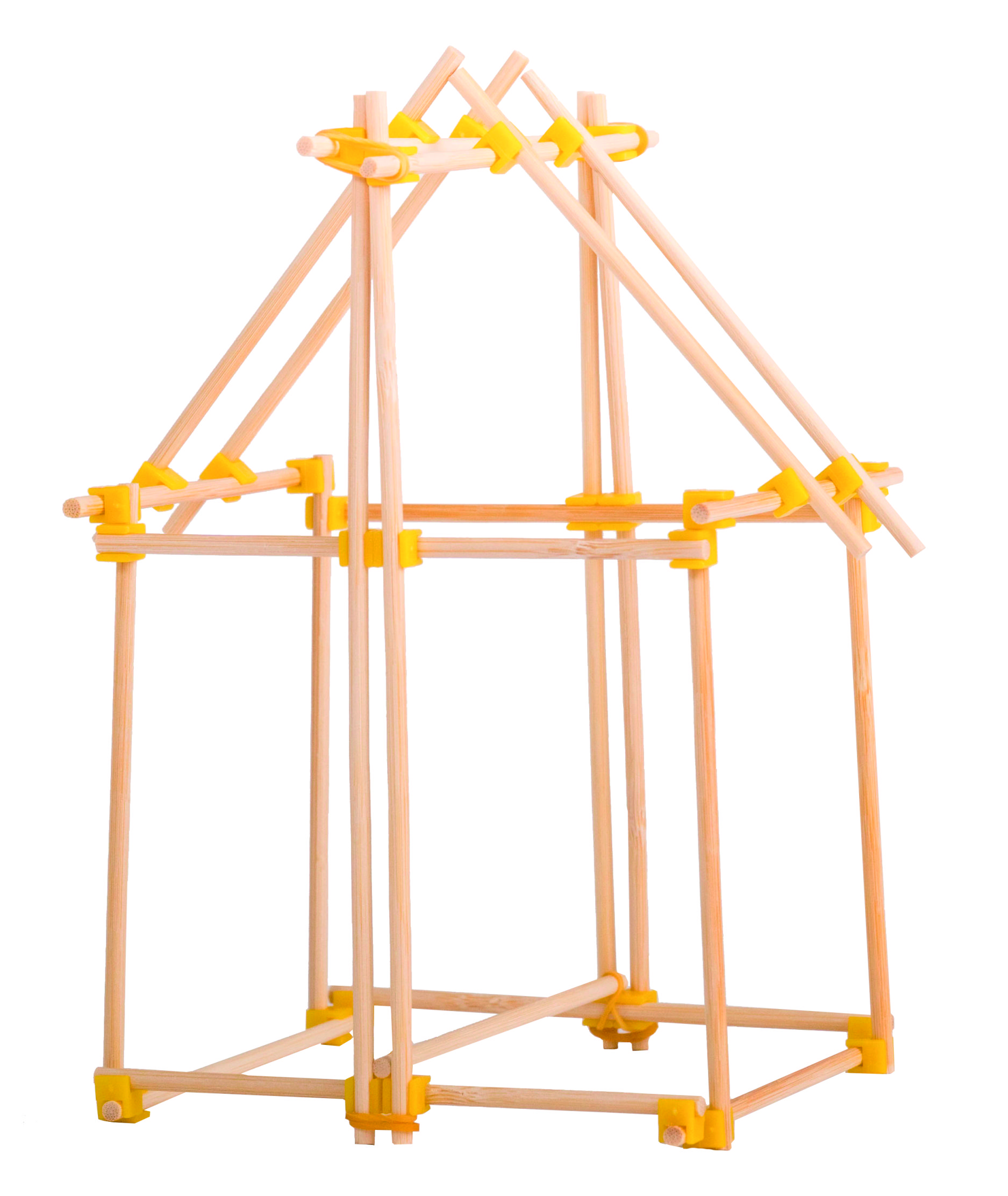 今天，让我们一起探究捆支架，三角形为什么比四边形框架稳固？