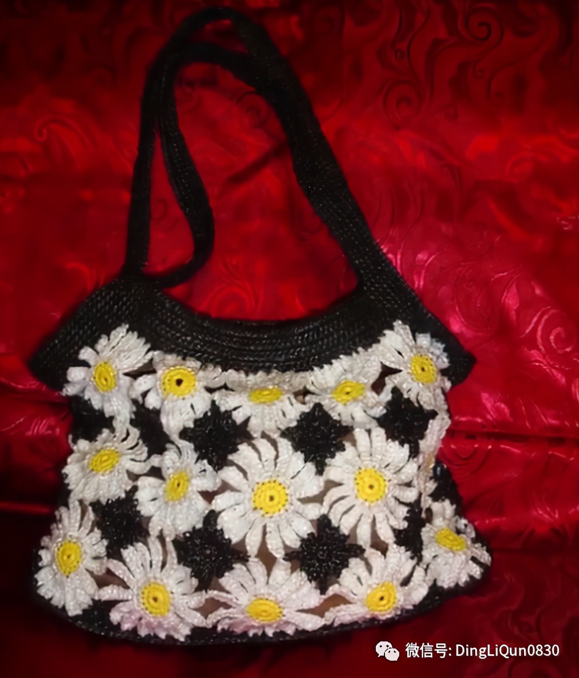 针织包包手工图纸,针织包作品