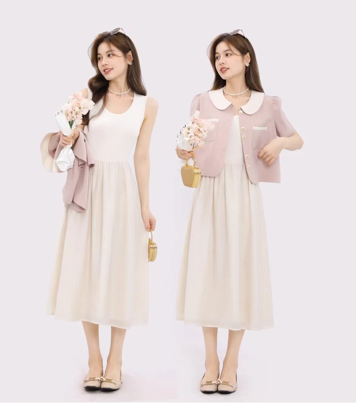 清爽女人味的裙子,干净清爽可爱的裙子