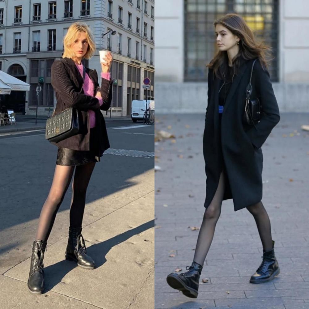 黑丝加什么运动鞋好看,黑丝配运动鞋穿搭40万赞