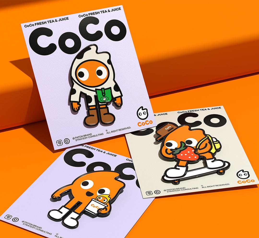 coco奶茶logo设计,coco茶饮标志