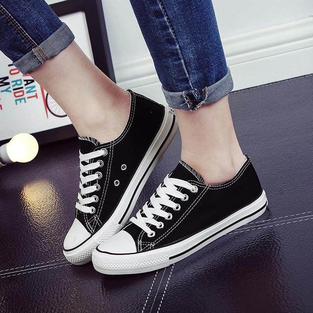 帆布鞋推荐学生党穿搭,适合小女生穿的帆布鞋