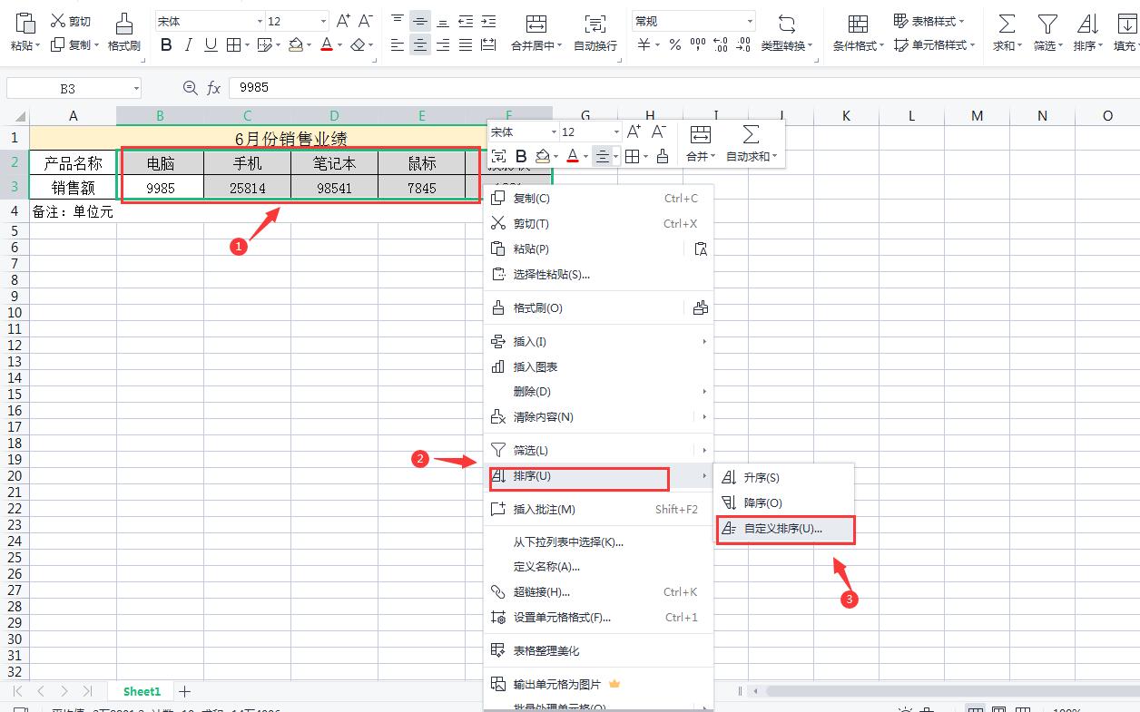 wpsExcel表格如何排序相同项,wps表格如何横向排序数字