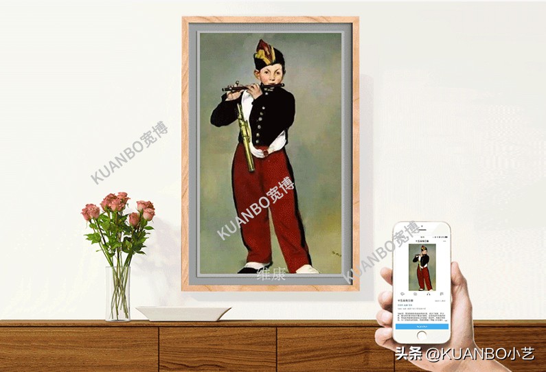 宽博4k高清相框屏显示屏，还原最真实的图像，将虚拟与现实相呼应