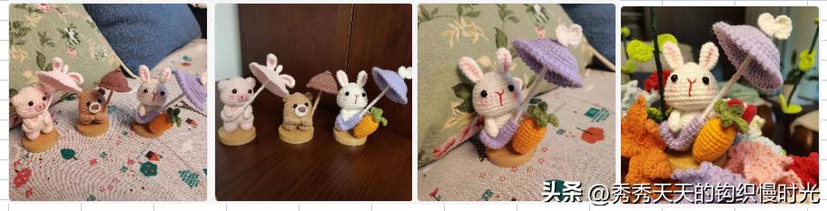 小白兔和胡萝卜钩针玩偶图解,钩针小白兔图解教程视频