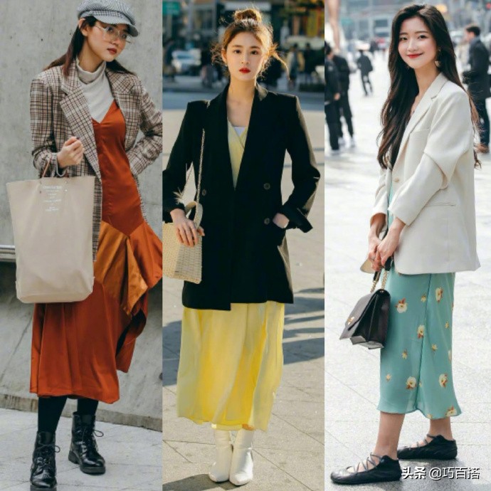 韩国街拍女人漂亮的穿搭,韩国素人街拍