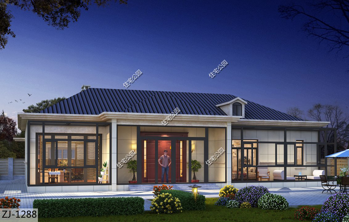 最实用100平农村别墅自建房,当下最流行的农村一层别墅