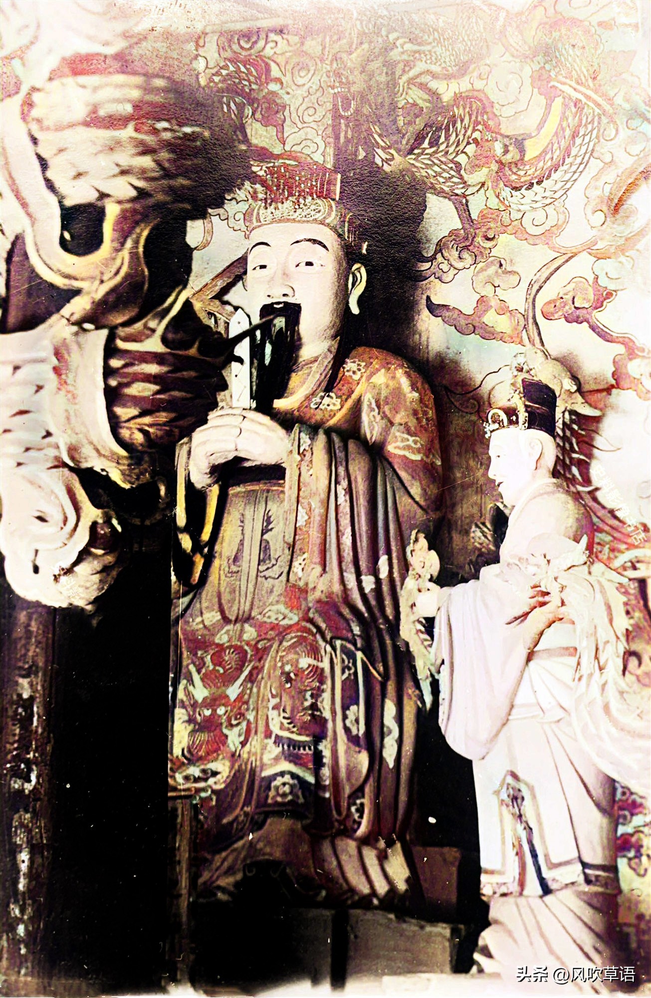 80多年前的山西临汾，小汉奸面目可憎，帝尧庙古色古香