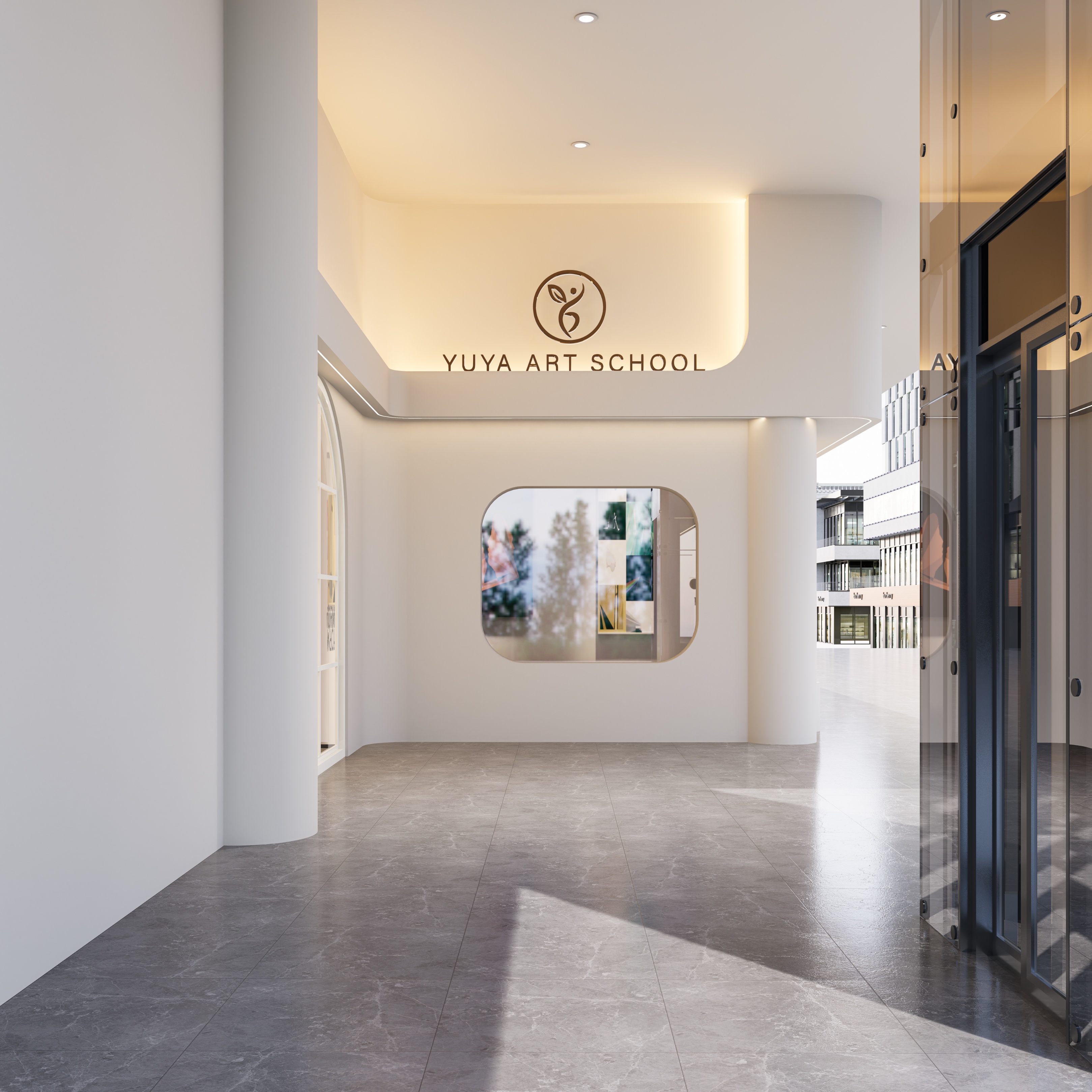 300平文化课教育培训班装修效果图,300平培训班装修设计