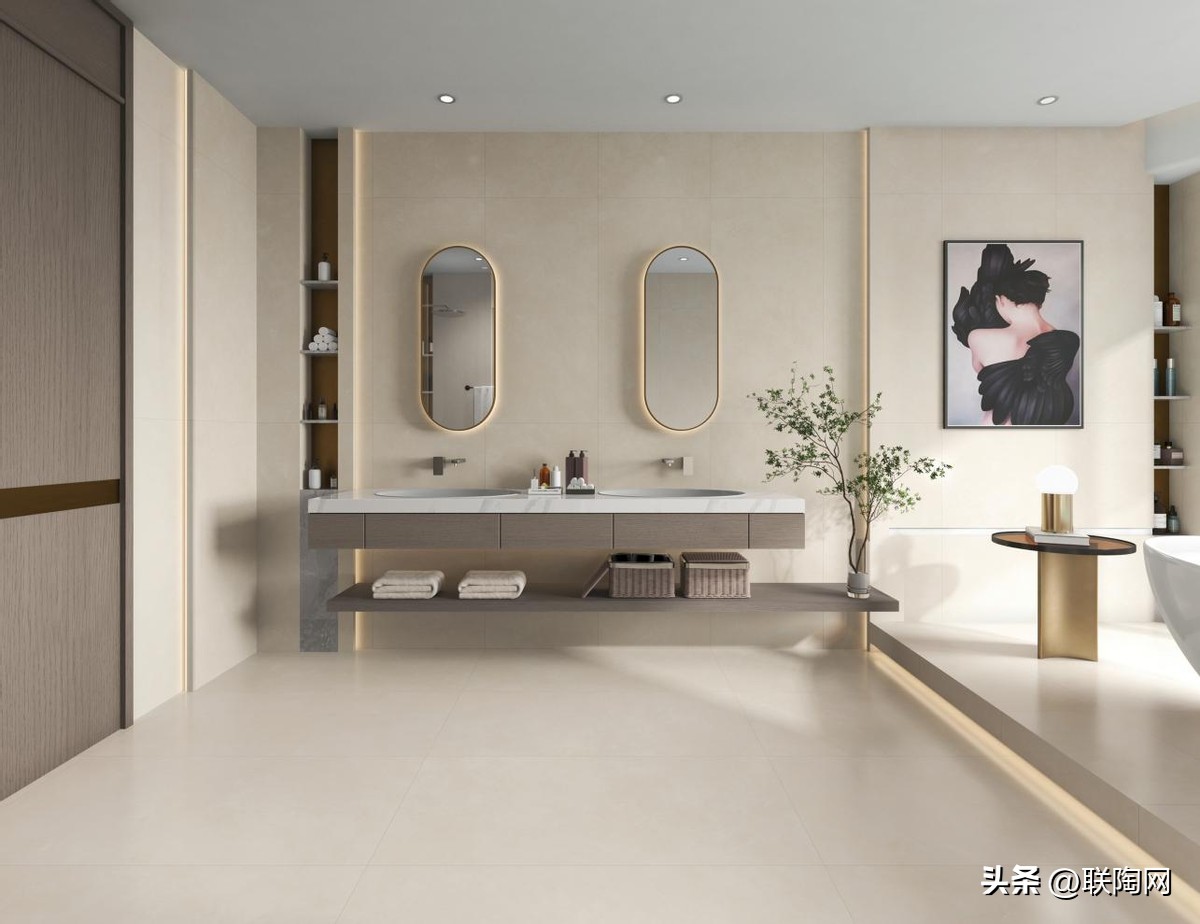 现代轻奢厨卫瓷砖设计,意式极简高级感的厨房瓷砖