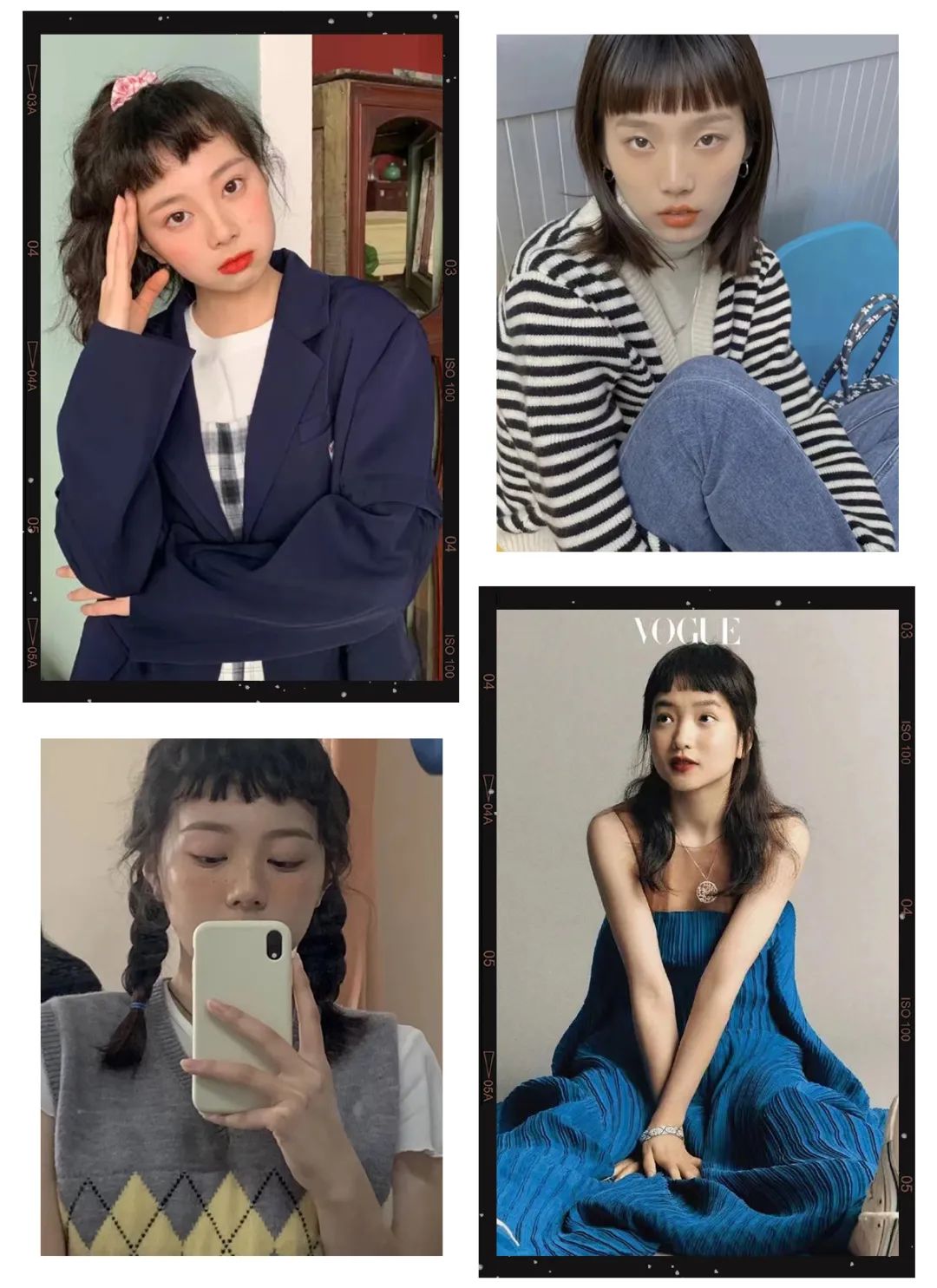 不尝试下刘海你永远不知道多减龄,不容易剪残适合全部脸型的刘海