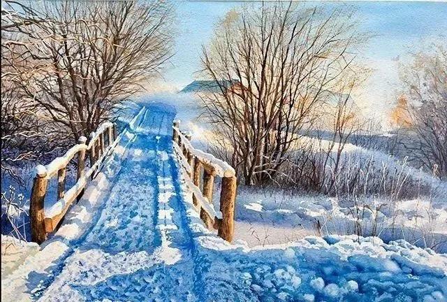 俄罗斯水彩风景画作品欣赏,罗伯兹水彩画作品欣赏