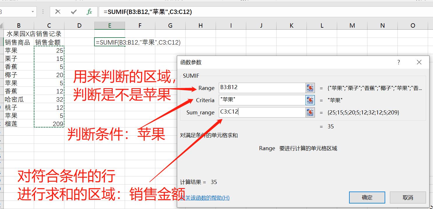 sumif函数多列求和怎么写,countif和sumif求和