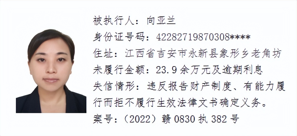 欠了几千元都不还，和他们打交道请小心！吉安这64人被曝光！