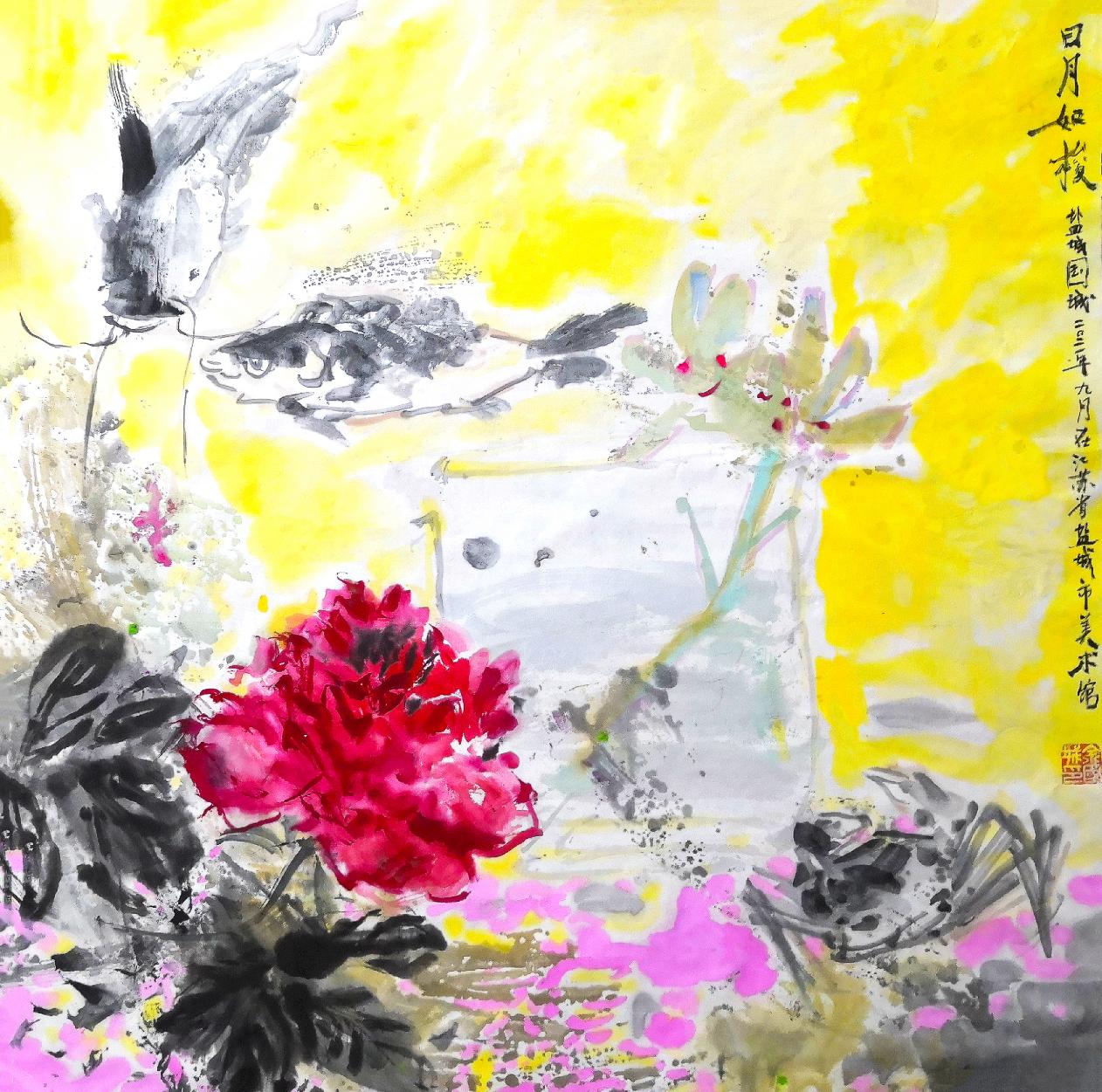 *坐静**夏夜听鸣蝉——余国城壬寅年初夏水墨画新作欣赏