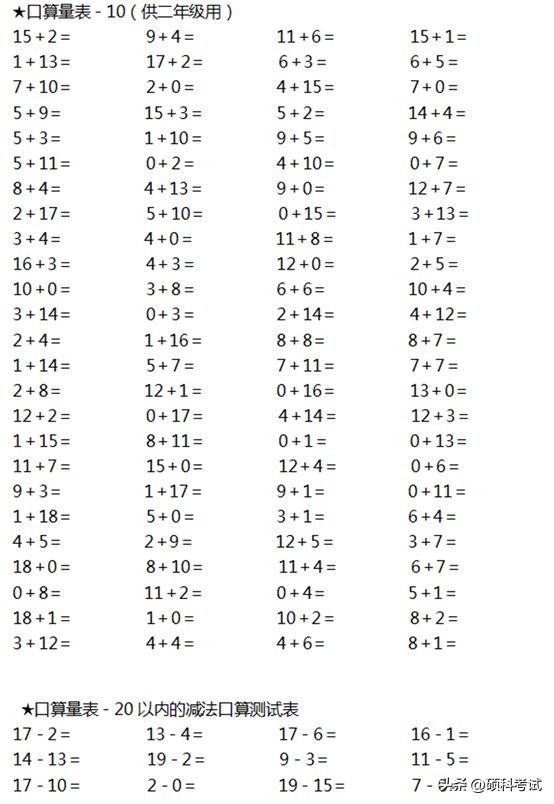 二年级口算竖式脱式计算题打印版,二年级上竖式计算和列式计算