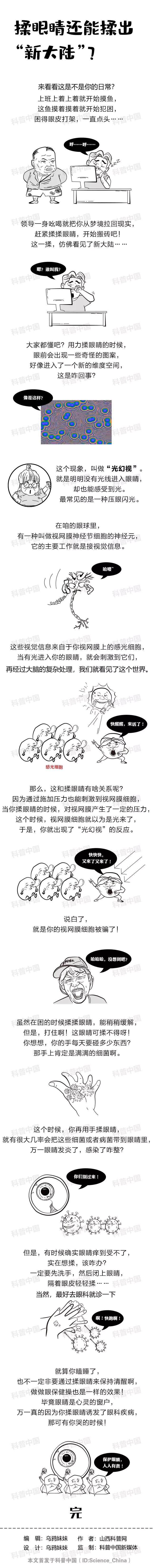 揉眼睛为什么会有奇怪的花纹,为啥揉眼睛会出现画面