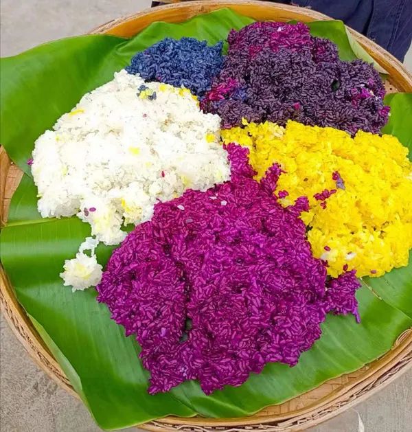 壮族三月三手工五色糯米饭,壮族三月三五色糯米饭如何制作