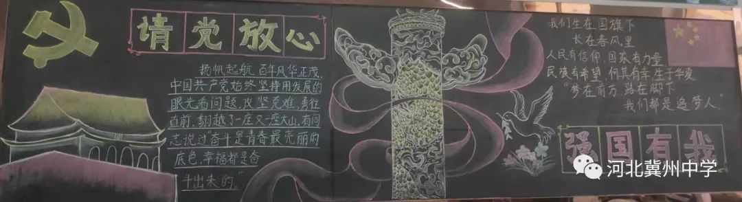 喜迎二十大强国复兴有我板报,强国复兴有我争做时代新青年板报