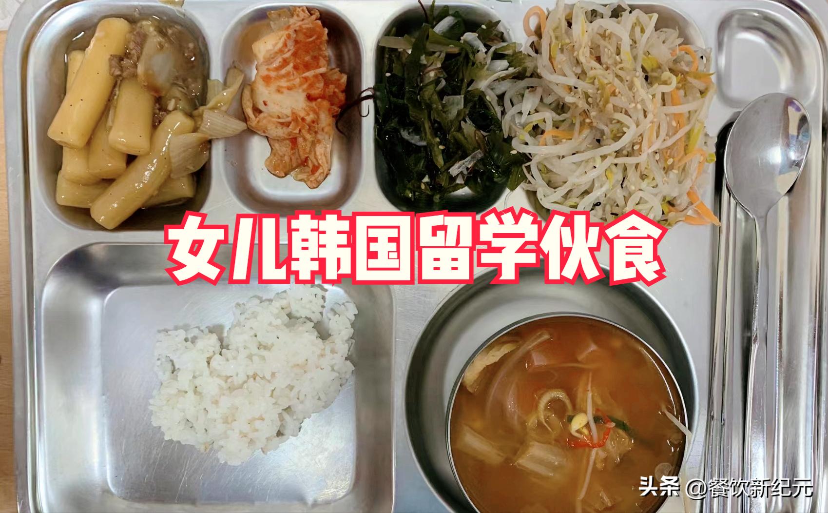 广东大姐晒女儿韩国留学伙食，意外火了，网友：学费15万就吃这？