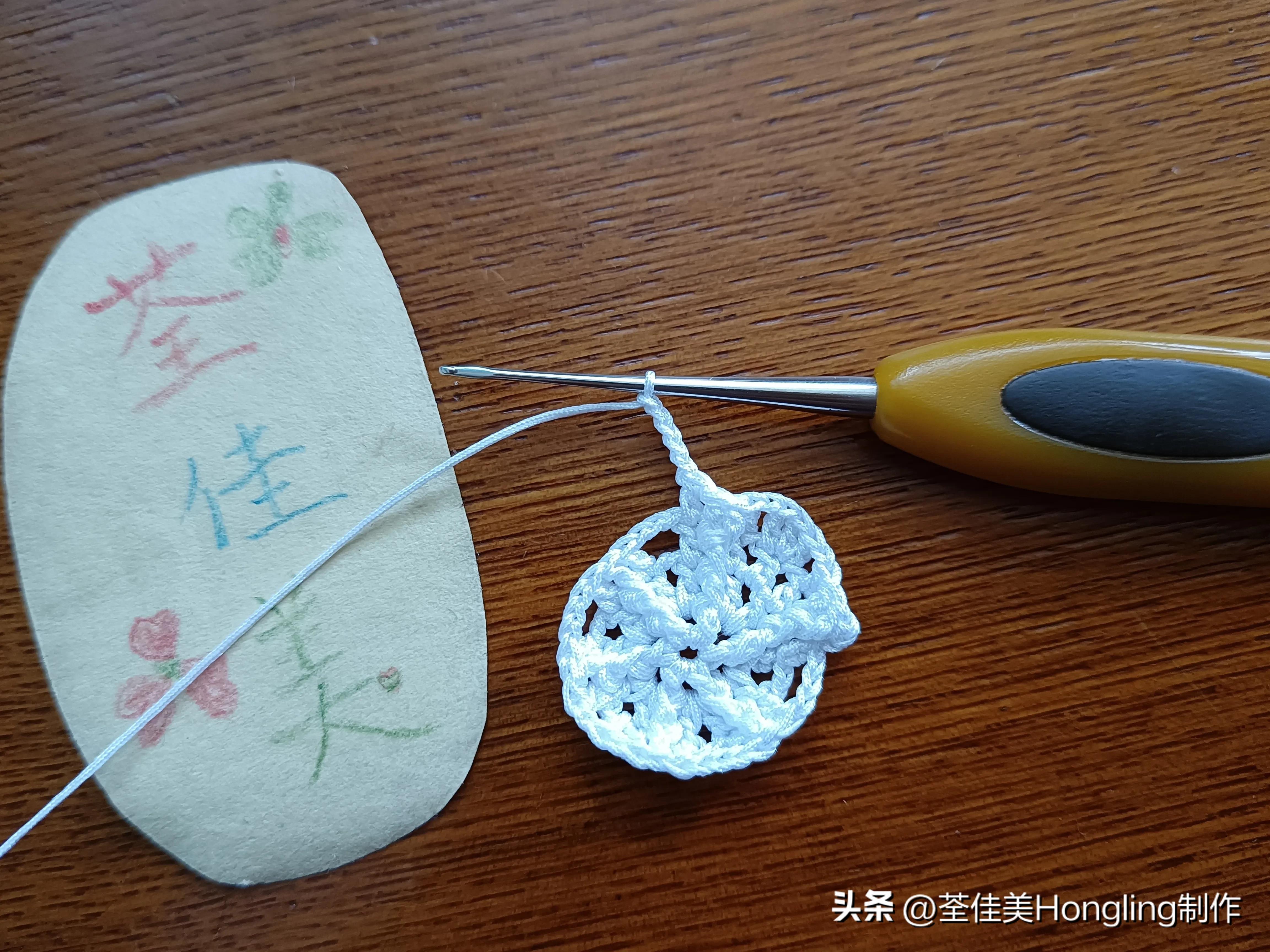 钩针钩织网格花样视频教程,钩针钩织菱形网格花样视频教程