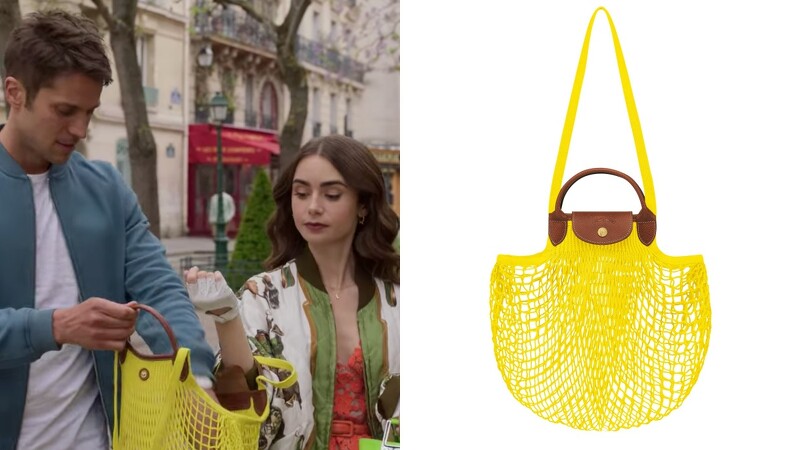《艾蜜莉在巴黎2》Emily爱包盘点粉橘编织呼应渡假轻松氛围