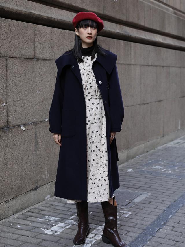 内搭连衣裙秋冬款配大衣短款蕾丝,内搭连衣裙配大衣直筒