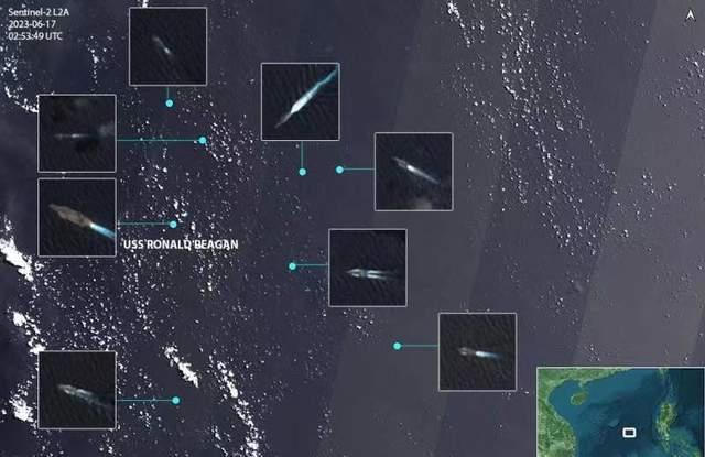 里根号航空母舰进中国南海视频,里根号航母编队在南海什么位置
