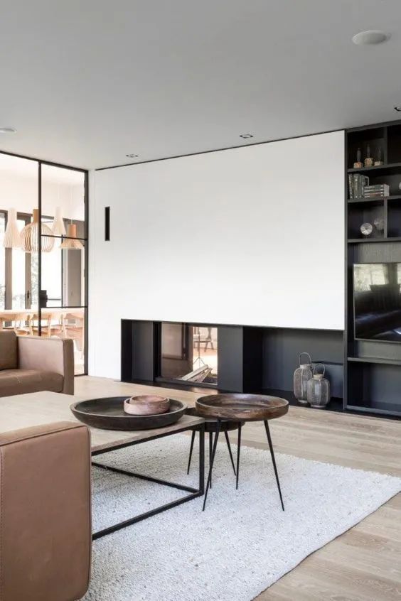 客厅背景墙收纳柜投影仪,50平米投影仪装修效果图大全