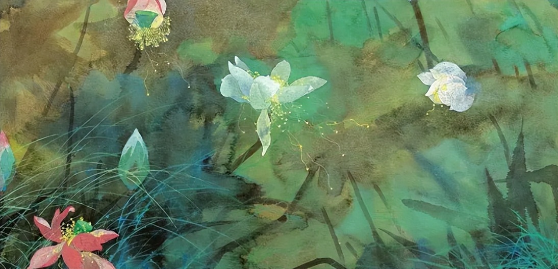 袁运甫著名画作,袁运甫彩墨荷花画法