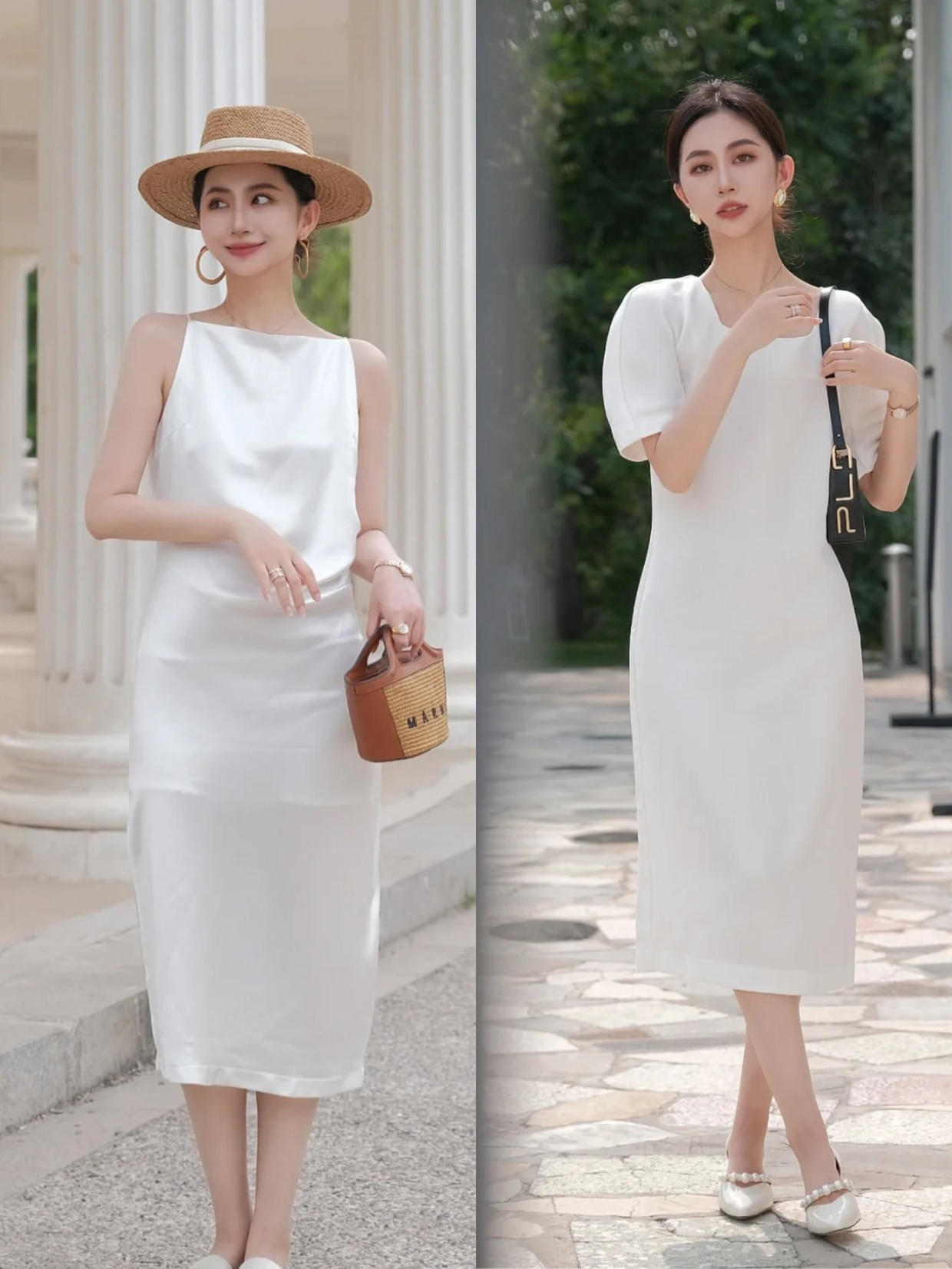 连衣裙穿搭风格高级感合集,魅力十足的连衣裙穿搭