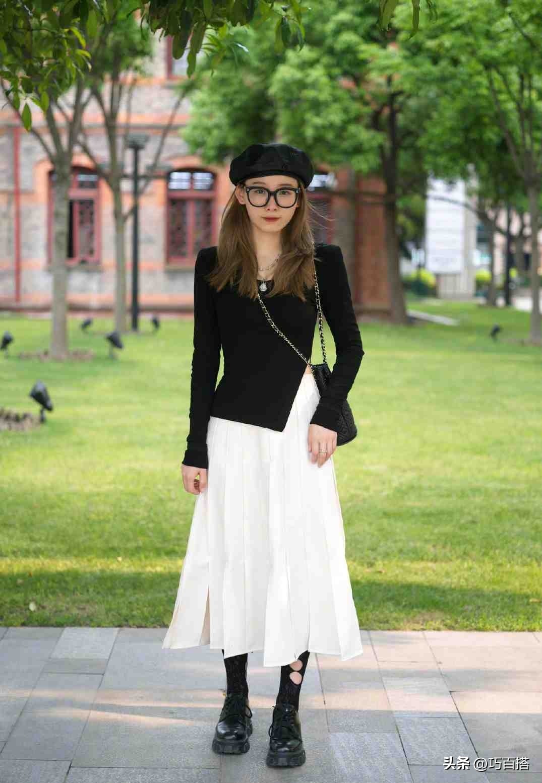 黑白搭配生活不累,一周黑白搭配不重样