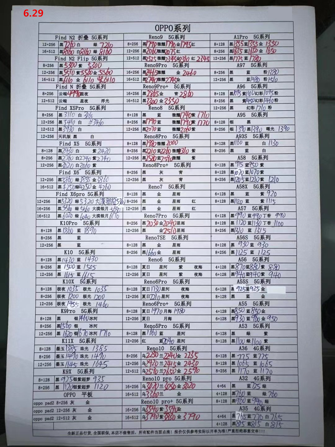 2024年1月11日华强北手机批发价,2024年1月18日华强北手机批发价