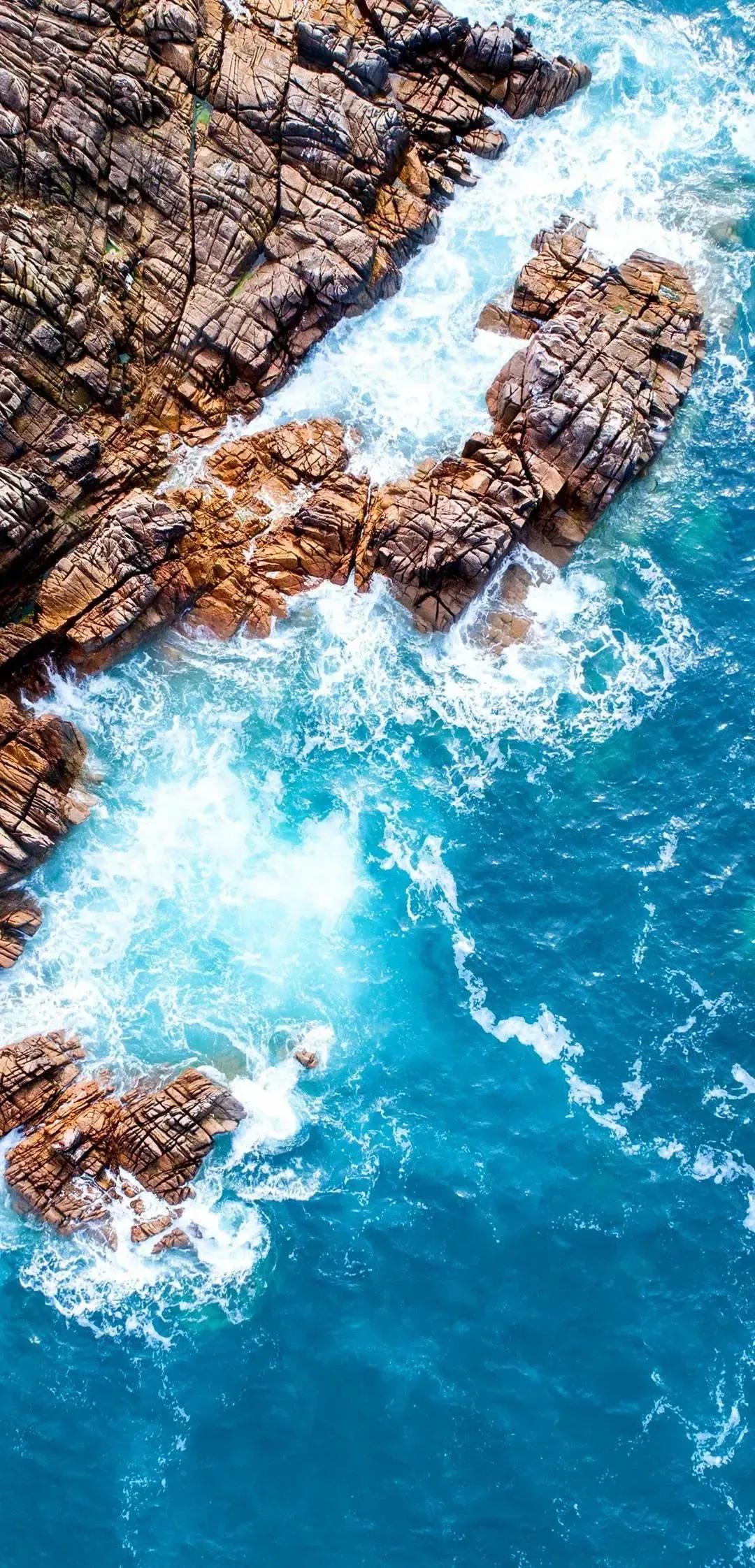 大海壁纸｜大海边，守候朝霞，聆听海浪的乐章