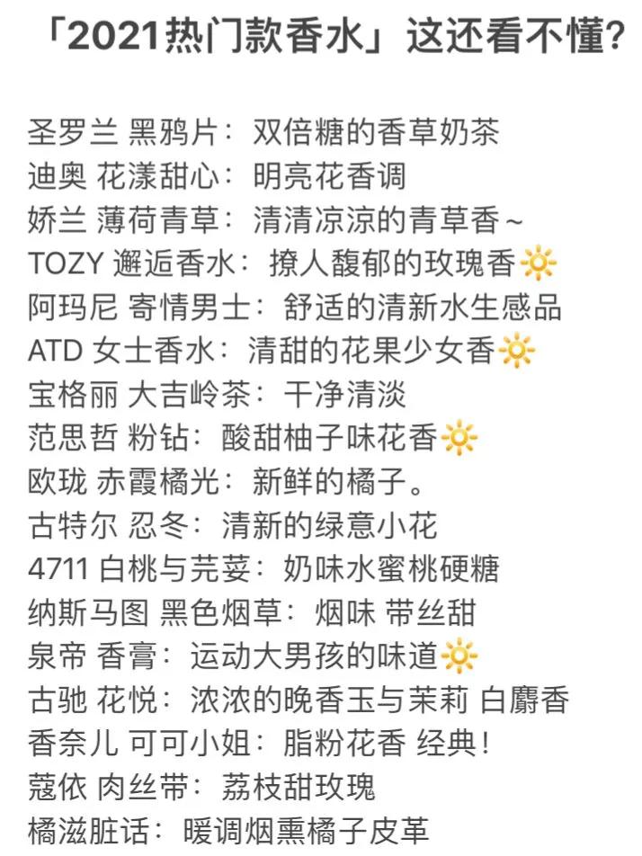 女士大牌香精型香水有哪些,好闻持久的大牌女士香水