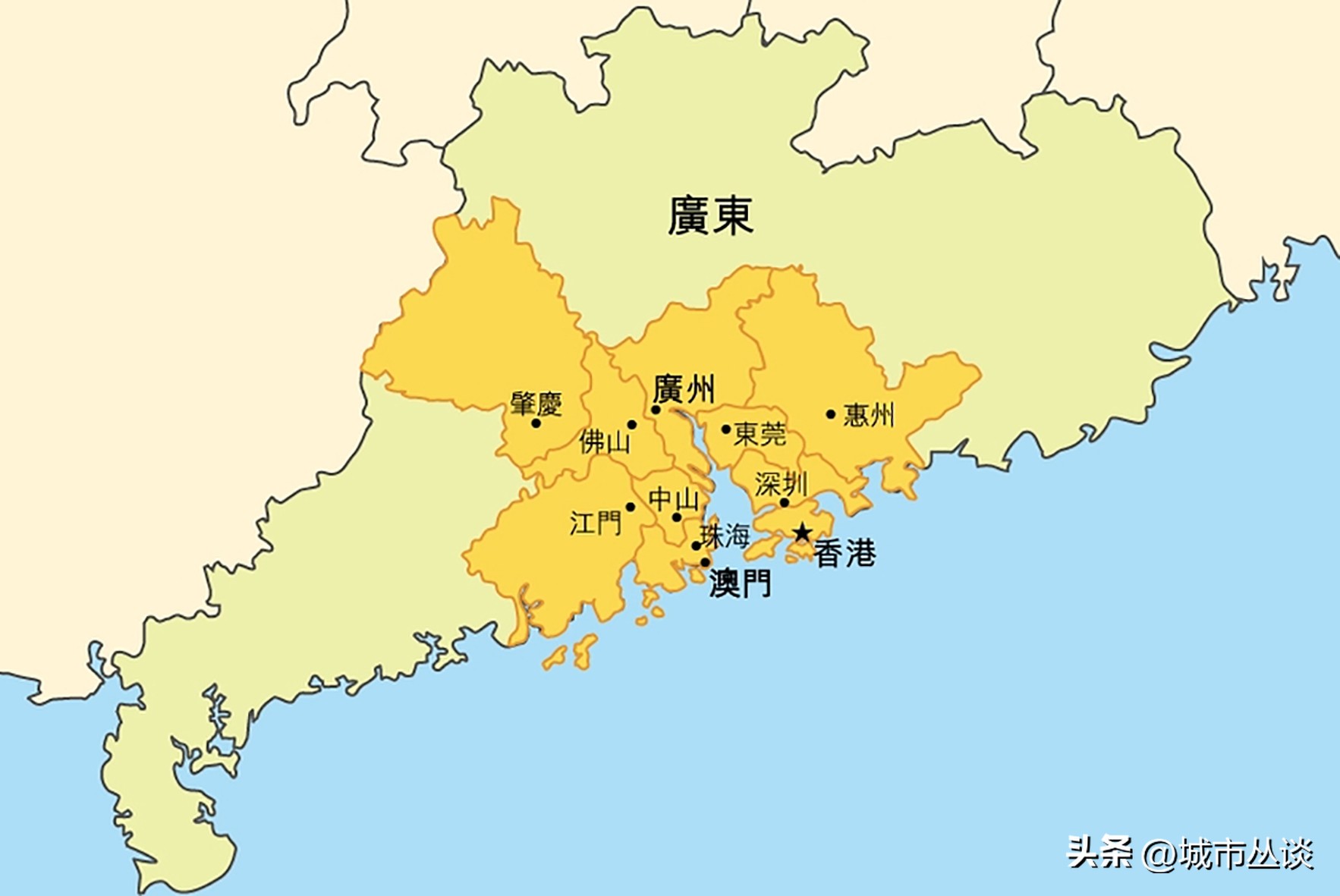 粤港澳大湾区城市群特点,粤港澳核心城市排名