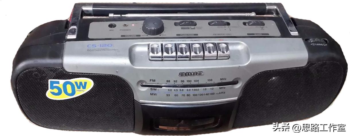 老式进口收录机大全,九十年代怀旧黑色双卡收录机